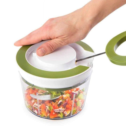 0079 Manual 2 in 1 Handy smart chopper for Vegetable Fruits Nuts Onions Chopper Blender Mixer Food Processor 