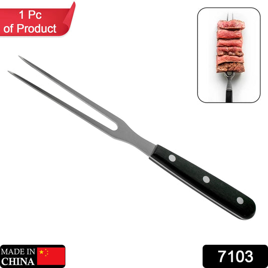 7103 Meat Forks Stainless Steel Hard Plastic Handle for Cooking 