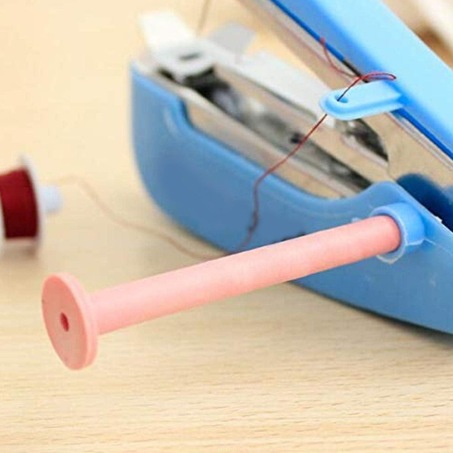 1237 Handy Stitching Stapler Machine Pocket Portable Mini Sewing Cordless Hand-Operated Manual Stitch Stapler Sillai Machine for Garment, Cloth 