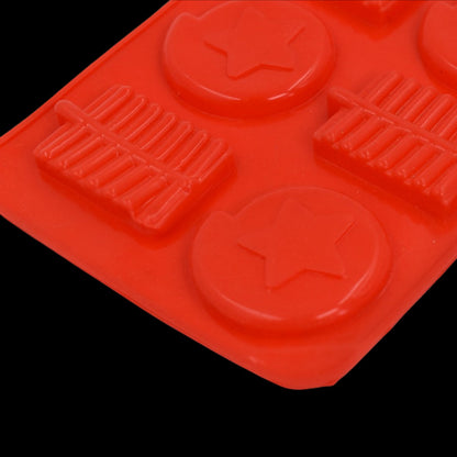 4882 6cavity Chocolate Mould Tray | Cake Baking Mold | Flexible Silicon Ice Cupcake Making Tools 