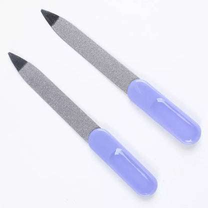 1457 Stainless Steel Professional Nail File Double Sides Great for Thick Nails ( 10 pcs ) 