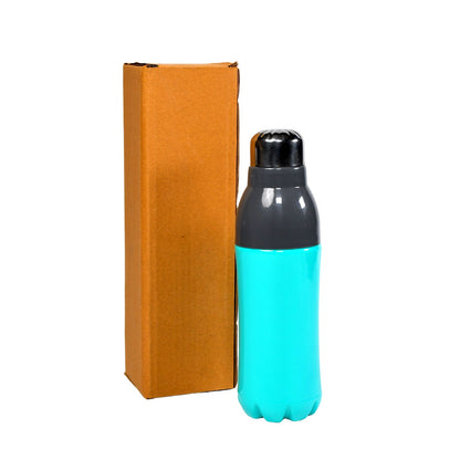 6411 Plastic Insulated Campus Water Bottle Double Wall Hot & Cold Plastic Bottle For School , Office & MultiUse Bottle  ( 500ml ) 