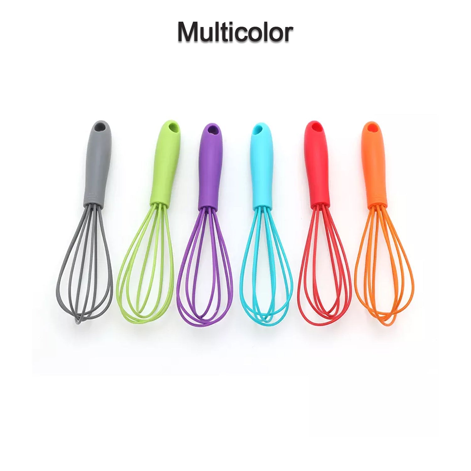 2797 SMALL MANUAL WHISK MIXER SILICONE WHISK, CREAM WHISK, FLOUR MIXER, ROTARY EGG MIXER, KITCHEN BAKING TOOL 