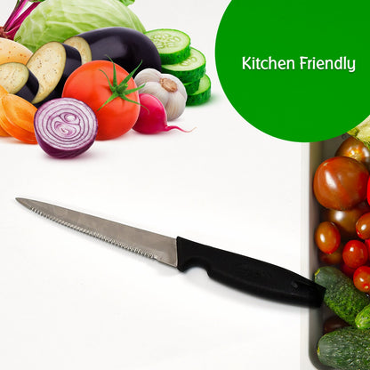 2368 Stainless Steel knife and Kitchen Knife with Black Grip Handle (27.5 Cm ) 