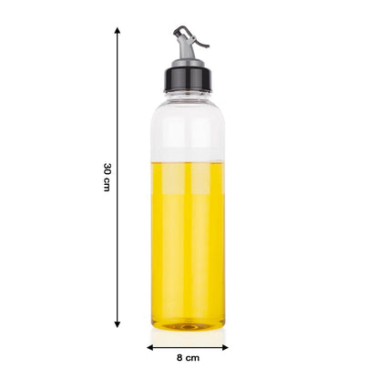 2288A  1LTR OIL DISPENSERWITH LID - CLEAR, DRIP FREE SPOUT, CONTROLLED USE 