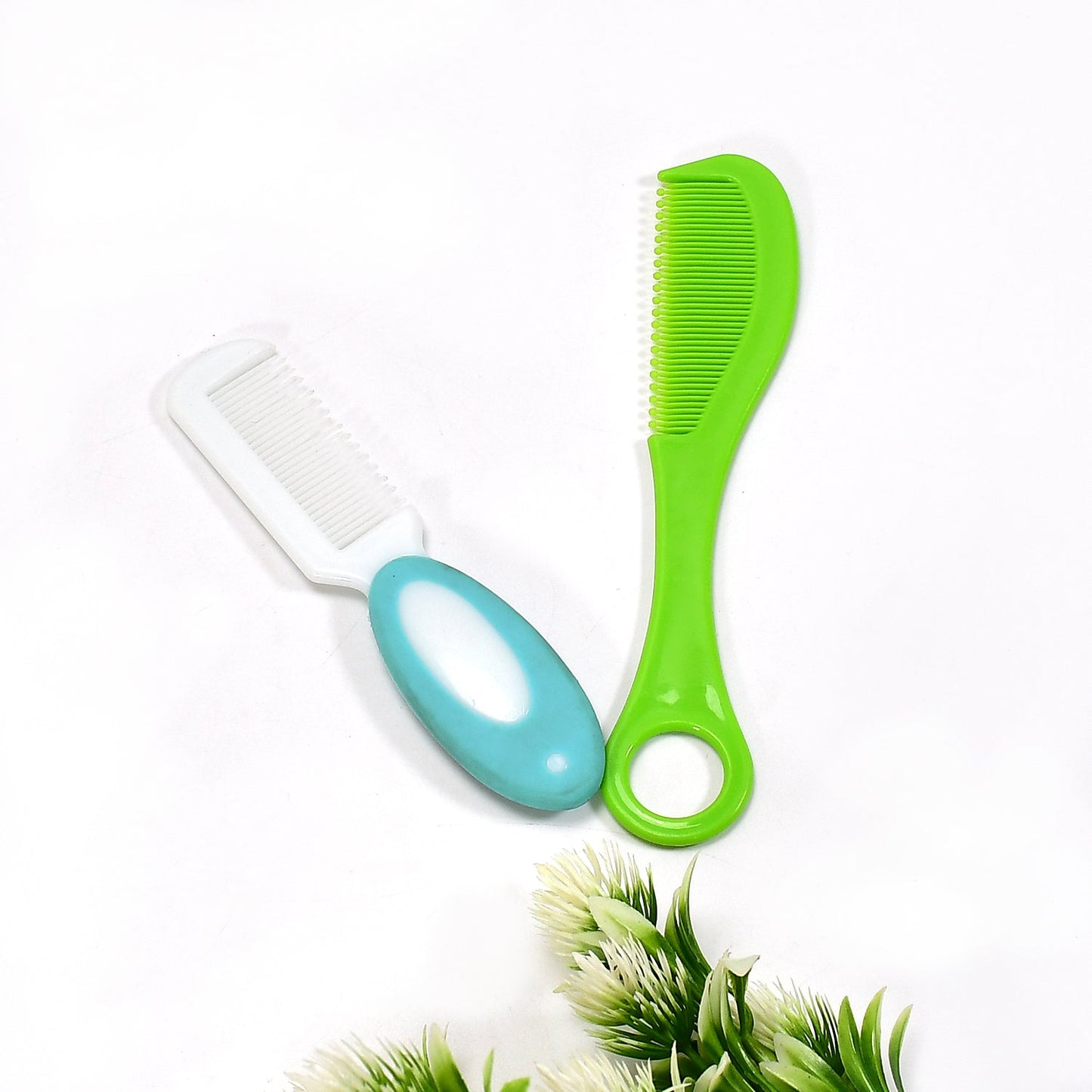 6492 1pc Plastic Rounded Lobes Soft Bristle Baby Soft Hair Brush (Multi-Design) 