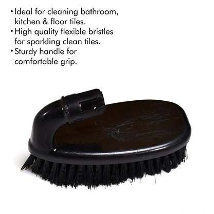 6670 HAND  SCRUBBER PLASTIC BRUSH WITH HANDLE (SET OF 1) 