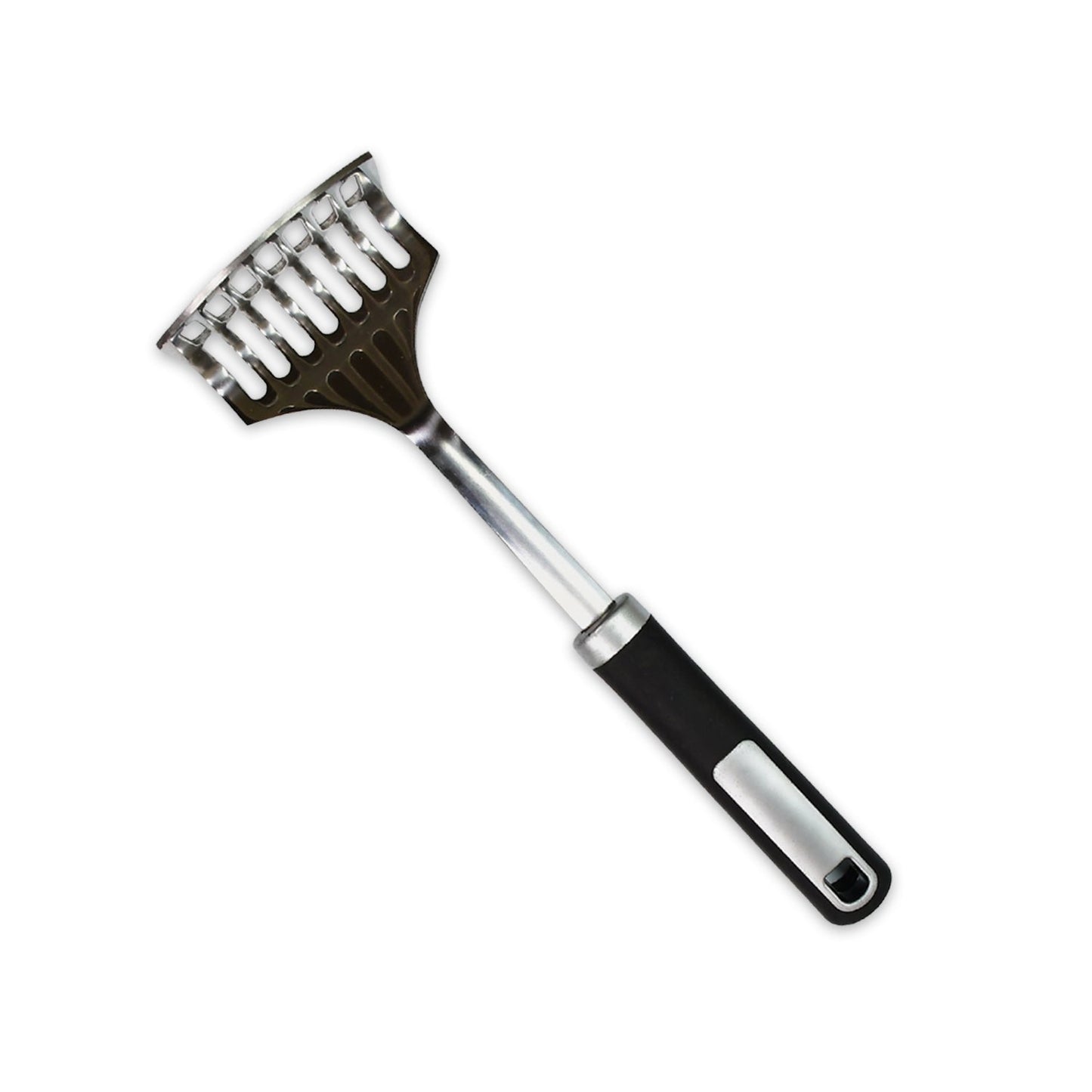 2040 STEEL POTATO MASHER NYLON BLACK HANDLE 