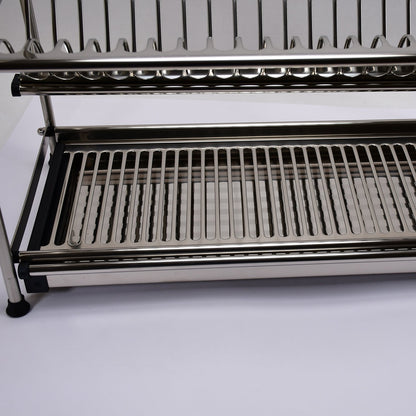 7672 Dish Rack Stainless Steel Rack 2layer Rack For Home & Kitchen Use 