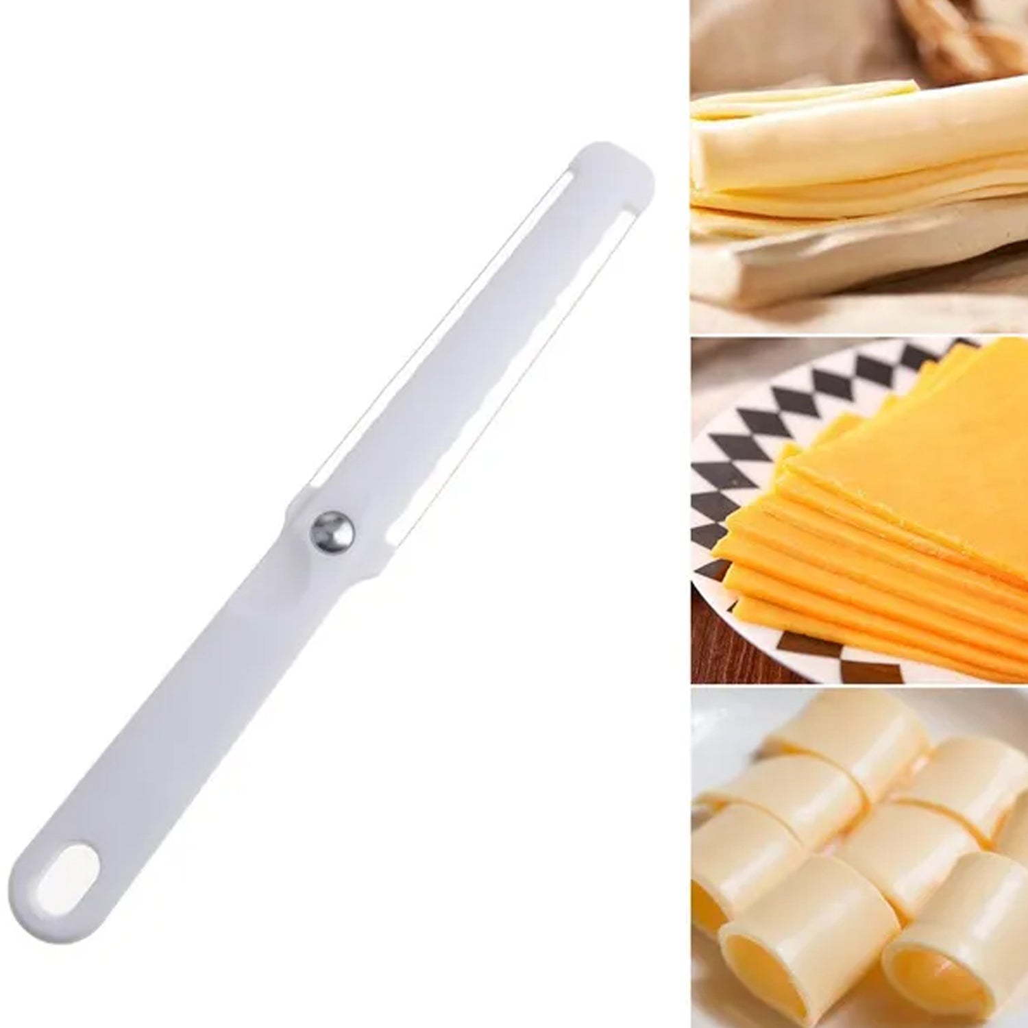 2494 Double side wire cheese slicer/cutter for thick and think slices for kitchen use. with plastic handle 