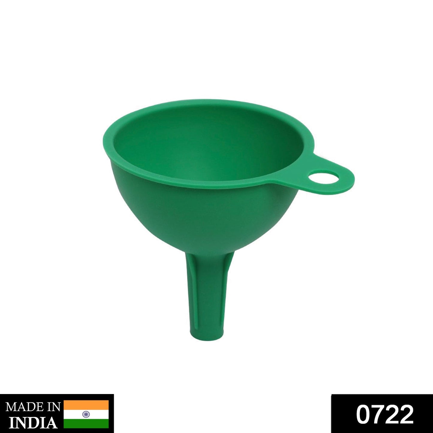 0722 Silicone Funnel For Pouring Oil, Sauce, Water, Juice And Small Food-Grains 