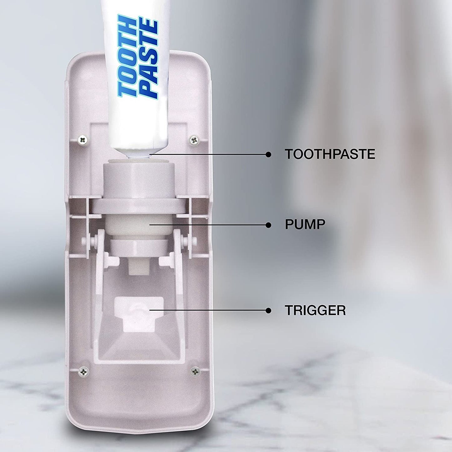 2416W Toothpaste Dispenser Used For Pulling Out Toothpaste While Brushing. 