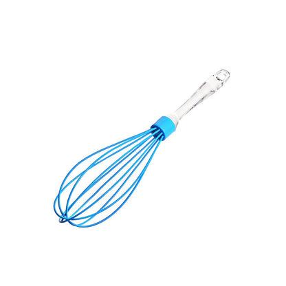 2591 Acrylic Handle Silicone Whisk Manual Balloon Wire Whisk Hand Egg Mixer Beater Kitchen Blender Egg Tool Silicone Balloon Whisk 