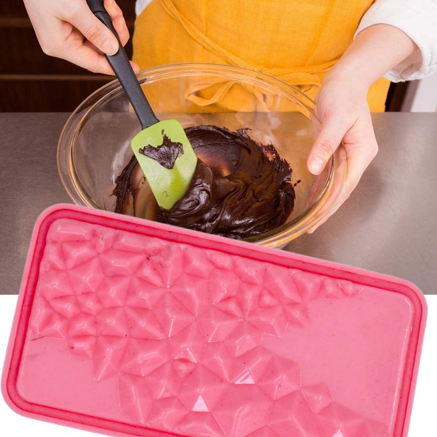 4887 Diamond Flexible Silicone Mold Candy Chocolate Cake Jelly Mould 