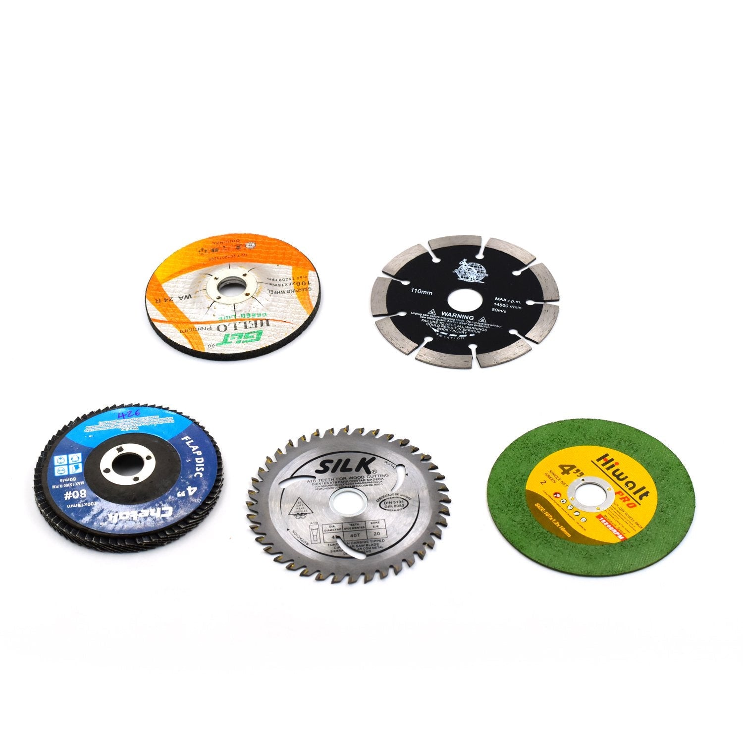 1781 5Pc Grinding Wheel Set For Cutting Wooden Or Marbles DeoDap