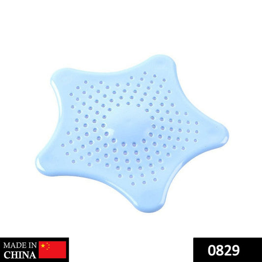 0829 Silicone Star Shaped Sink Filter Bathroom Hair Catcher Drain Strainers for Basin 