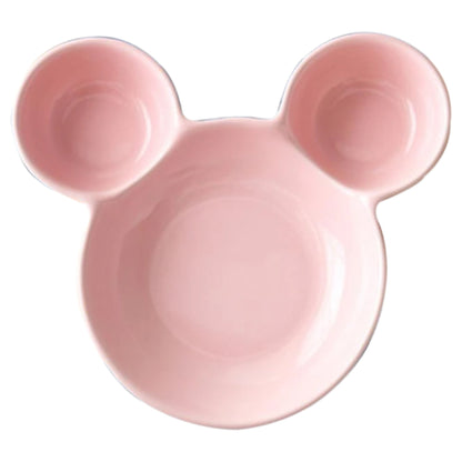 0863A Unbreakable Plastic Mickey Shaped Kids/Snack Serving Plate (Without Sticker) DeoDap