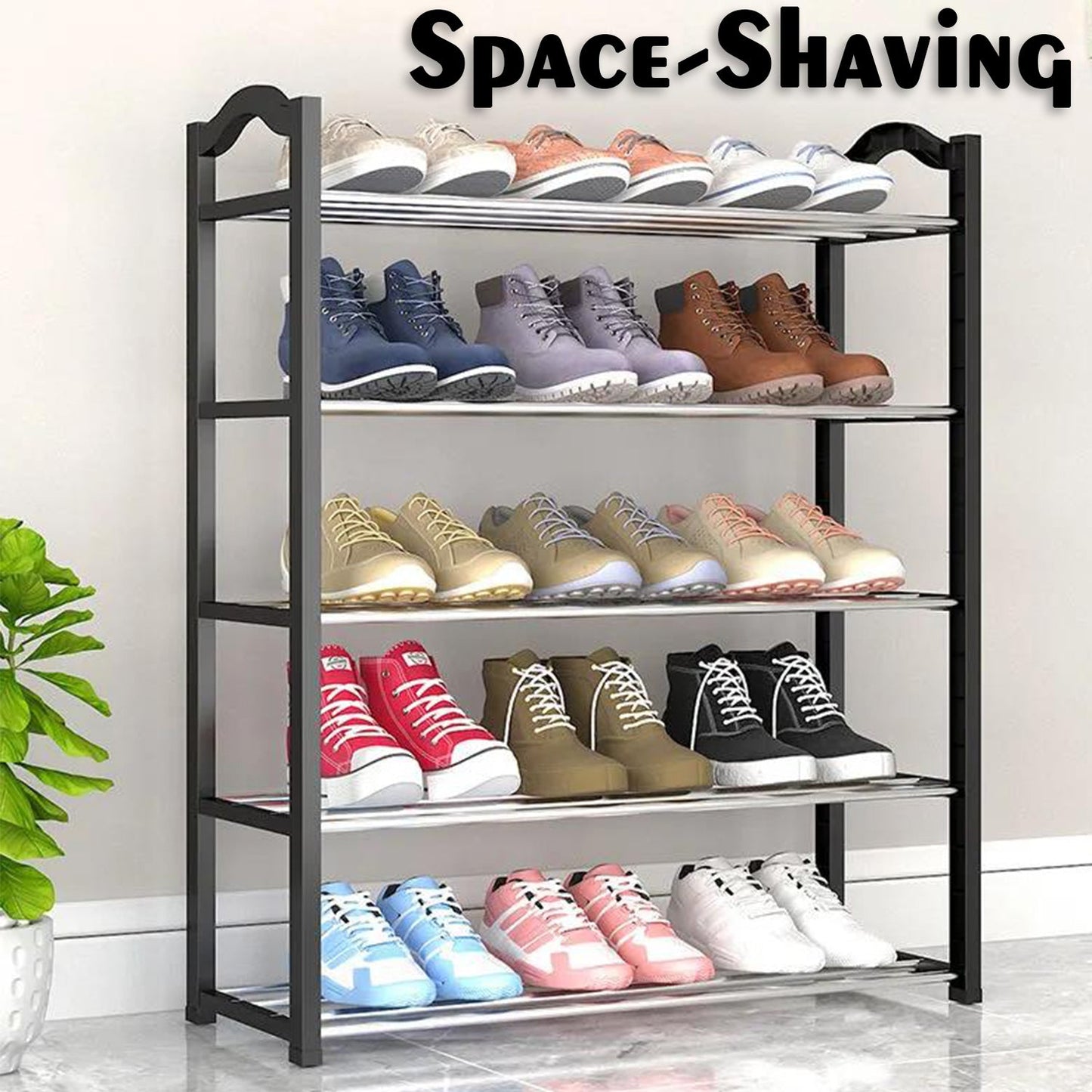 9106A Simple Shoe Rack Simple Practical Sufficient Capacity for Home , Chappal Stand 