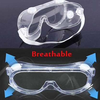 0509 Safety Goggles, Technic Safety Goggles Protection for Classroom Home & Workplace Prevent The Impact of Dust Droplets Gas Protection Glass 