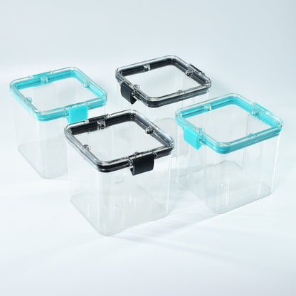 2763 4Pc Square Container 700Ml Used For Storing Types Of Food Stuffs And Items. 