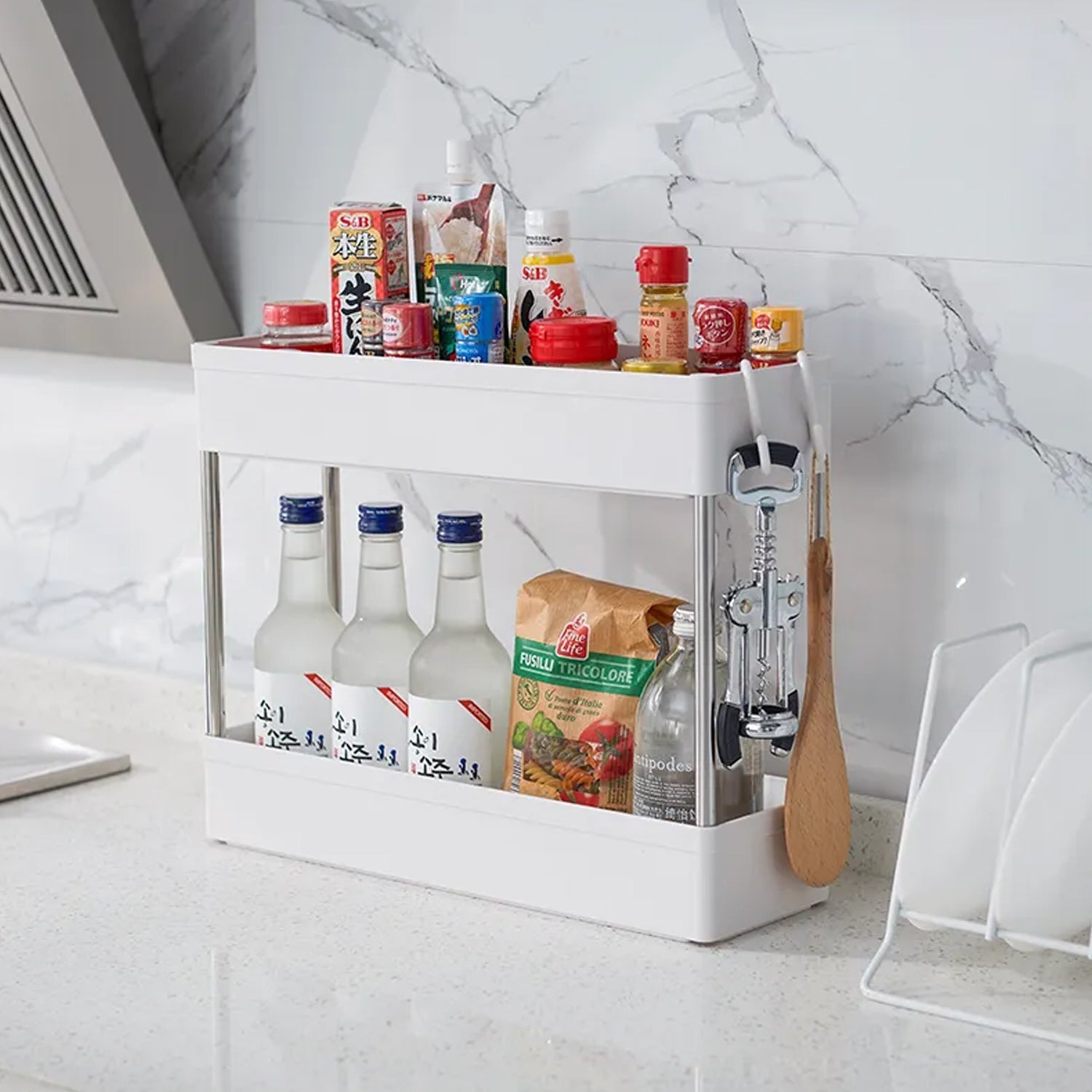 4070 Under Sink Organizers, Practical, Durable, Easy to Clean, Under Sink Shelf for Kitchens 