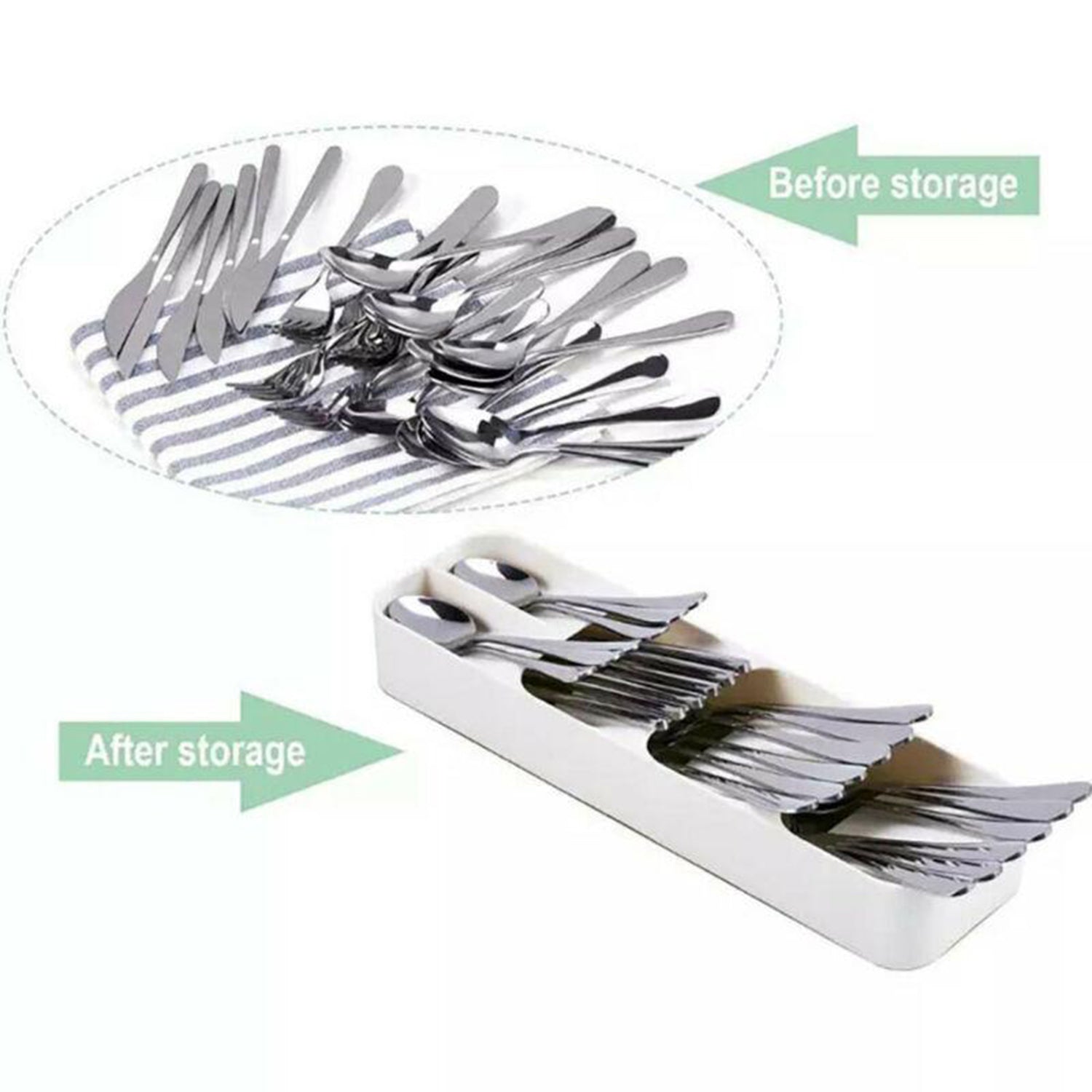 2762 1 Pc Cutlery Tray Box Used For Storing Cutlery Items And Stuffs Easily And Safely. 