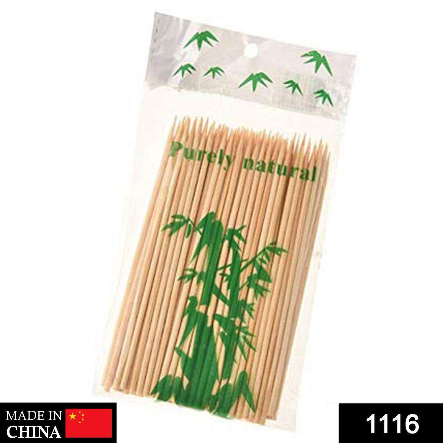 1116 Natural Bamboo Wooden Skewers/BBQ Sticks for Barbeque and Grilling 