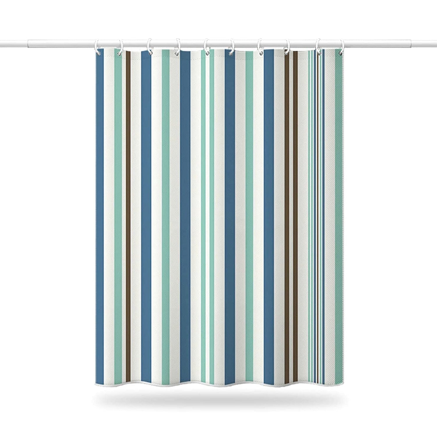 6718 Bright Vertical Stripes in The Shower Curtain (180x220cm) 