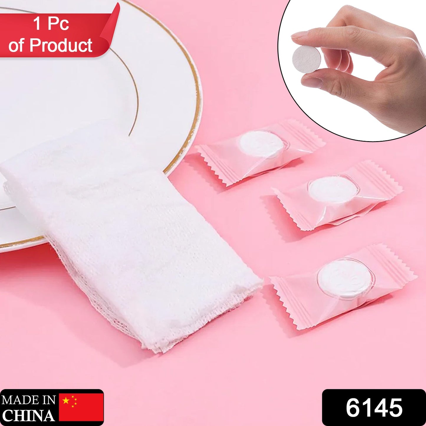 6145 Compressed Facial Face Sheet tablets Outdoor Travel Portable Face Towel Disposable Magic Towel Tablet Capsules Cloth Wipes Paper Cotton Tissue Mask Expand With Water 