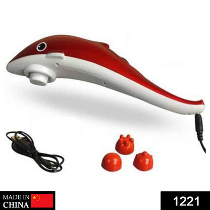 1221 Dolphin Handheld Body Massager to Aid Pain and Stress 