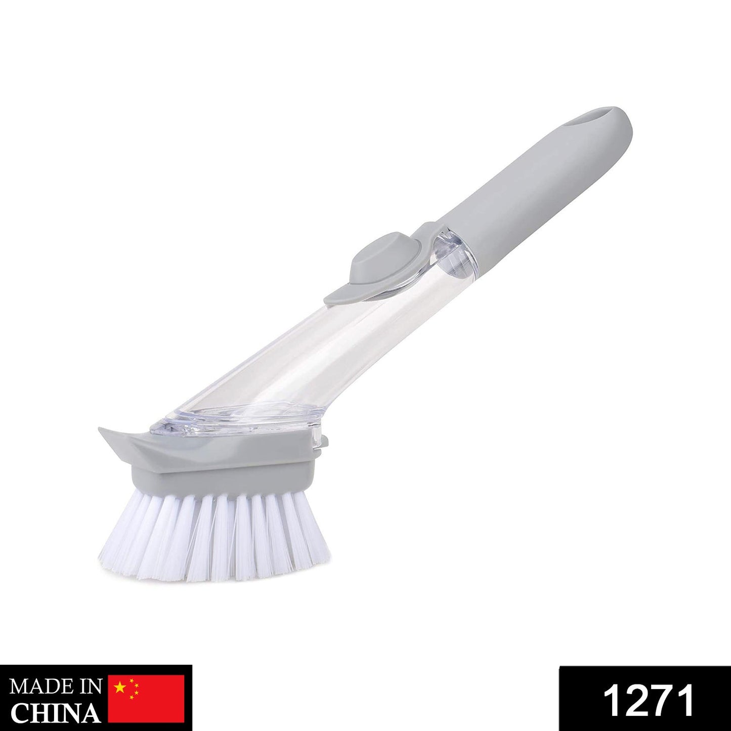 1271 Automatic Liquid Dispenser Dish Clean Brush Scrubber 