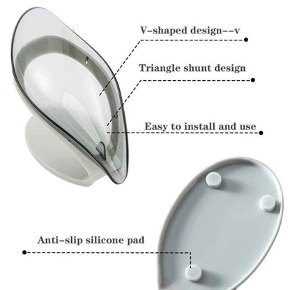 4794 New Leaf Soap Box used in all kinds of household and bathroom places as a soap stand and case. DeoDap