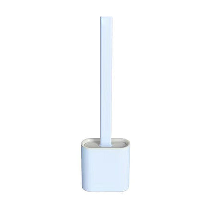 1410B Silicone Toilet Brush with Holder Slim Flex Toilet Brush 