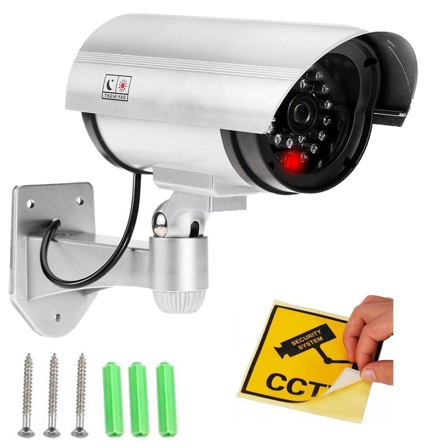 1481 Wireless Security CCTV False Outdoor Fake Dummy Piece IR Camera 