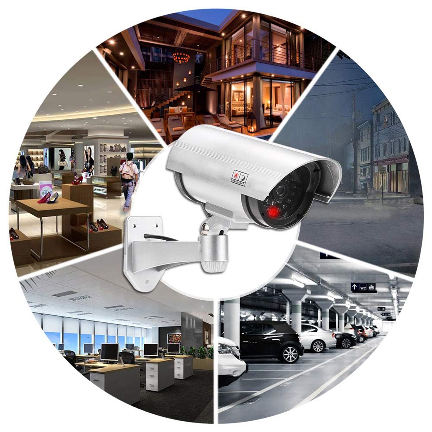 1481 Wireless Security CCTV False Outdoor Fake Dummy Piece IR Camera 