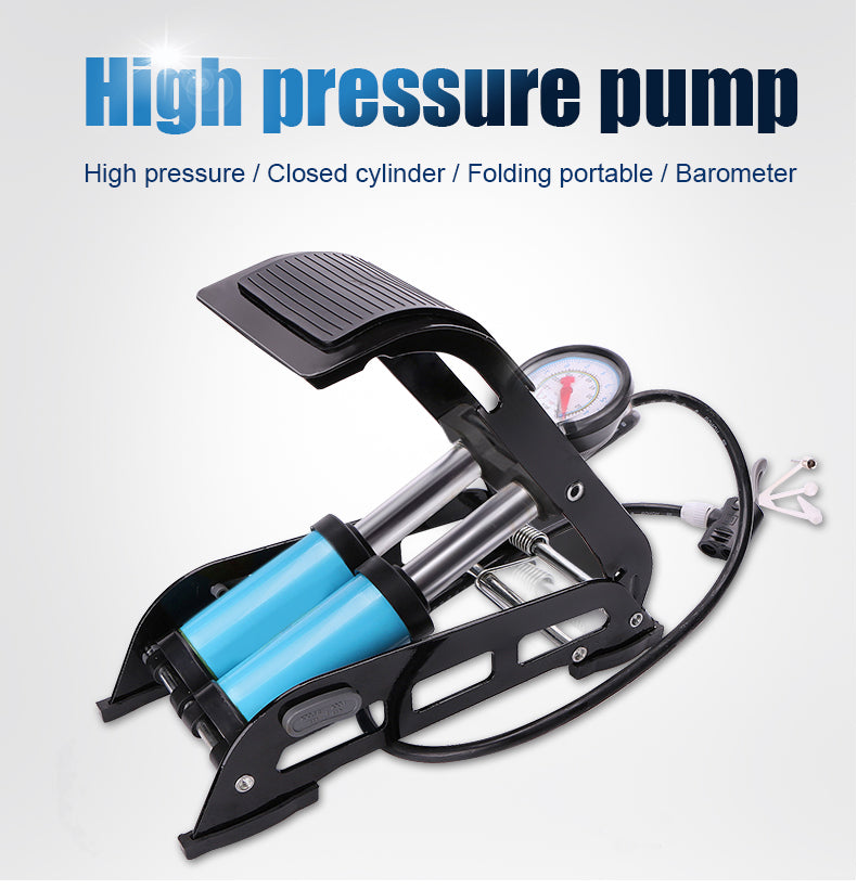 1691 Portable High Pressure Foot Air Pump Compressor for Car and Bike DeoDap