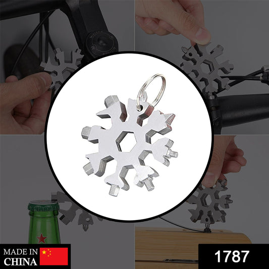 1787 Snowflake Multi-Tool Stainless Steel Snowflake Bottle Opener 