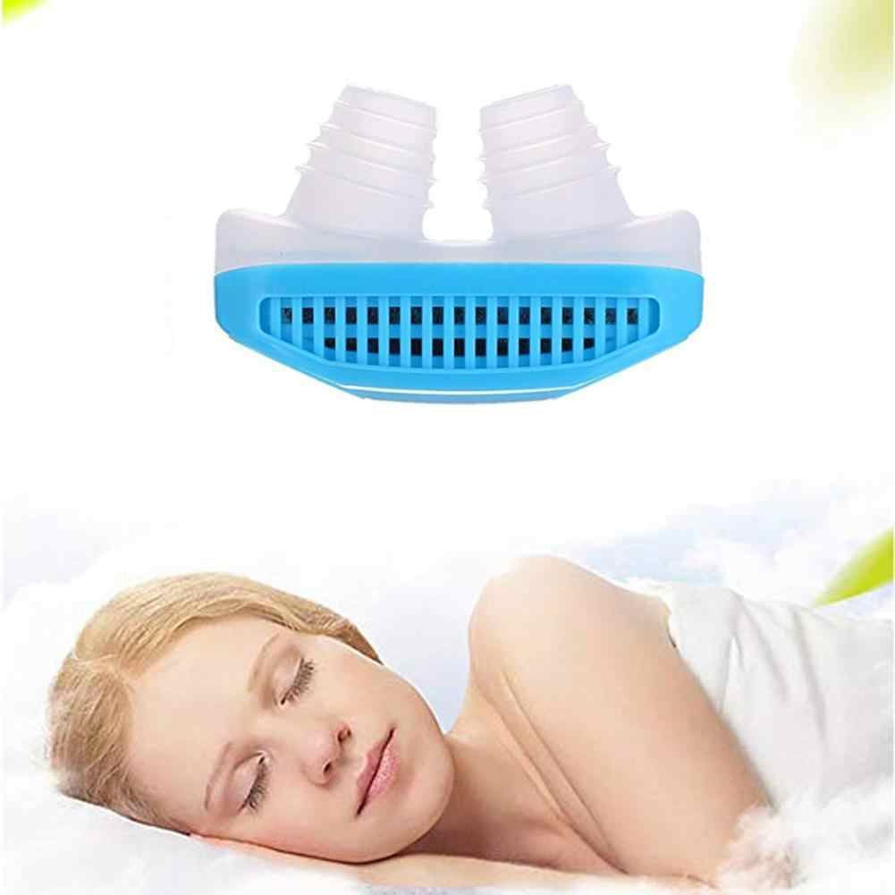 353 - 2 in 1 Anti Snoring and Air Purifier Nose Clip for Prevent Snoring and Comfortable Sleep 