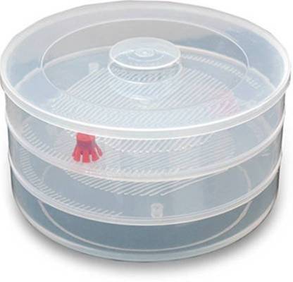 093 Plastic 3 Compartment Sprout Maker, White EasyGrabGet