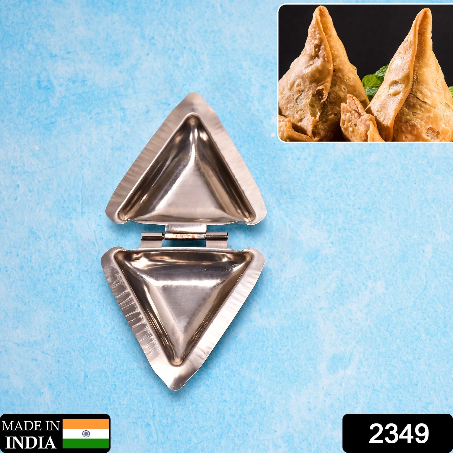 2349 Samosa Maker Dumpling Maker Mould Stainless Steel 