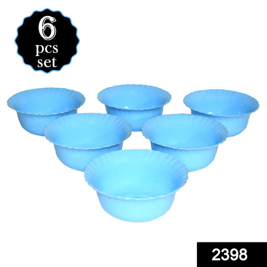 2398 plastic Handmade Katori Serving/Snacks Bowl (Set of 6) 