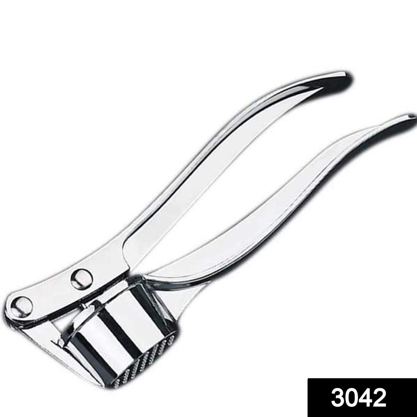 3042 Stainless Steel Garlic Press Crusher,Crusher,Squeezer,Masher,and Lemon Juicer 