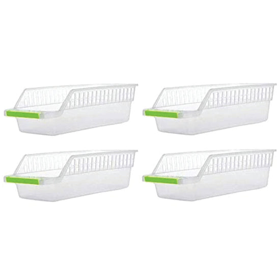 2055 Kitchen Plastic Space Saver Organizer Basket Rack- 4 pcs 