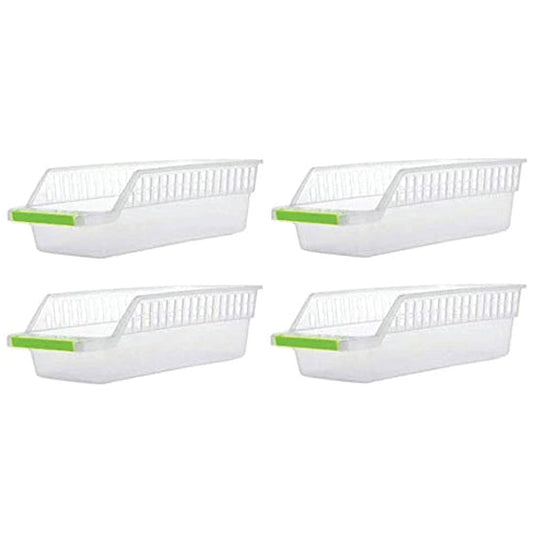 2055 Kitchen Plastic Space Saver Organizer Basket Rack- 4 pcs 