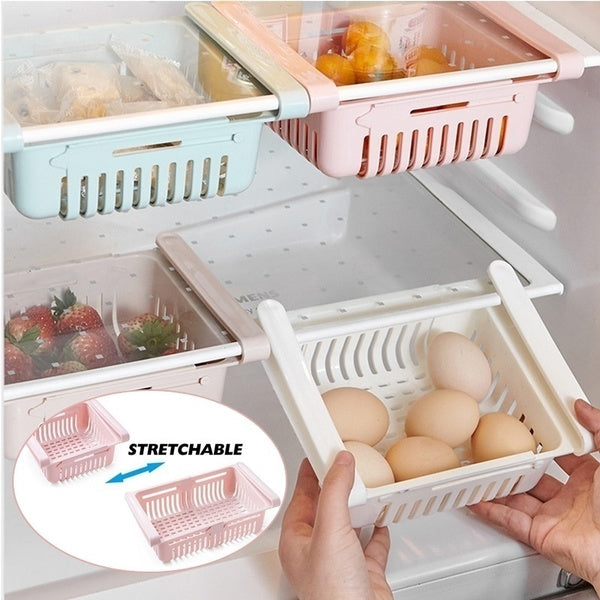 2289 Adjustable Vegetable Storage Rack (Multi Coloured) DeoDap