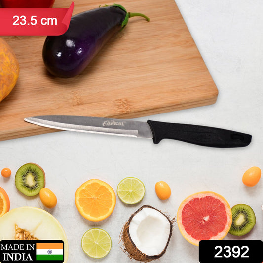 2392 Stainless Steel knife and Kitchen Knife with Black Grip Handle (23.5 Cm) 