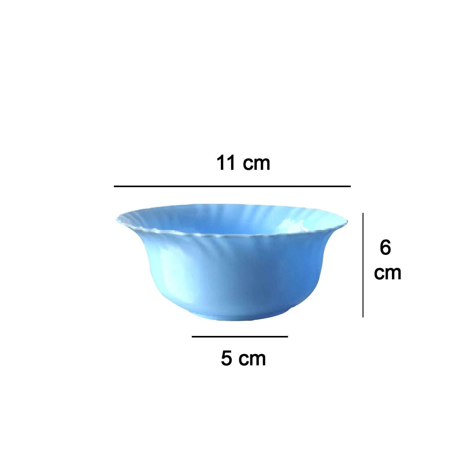 2398 plastic Handmade Katori Serving/Snacks Bowl (Set of 6) DeoDap