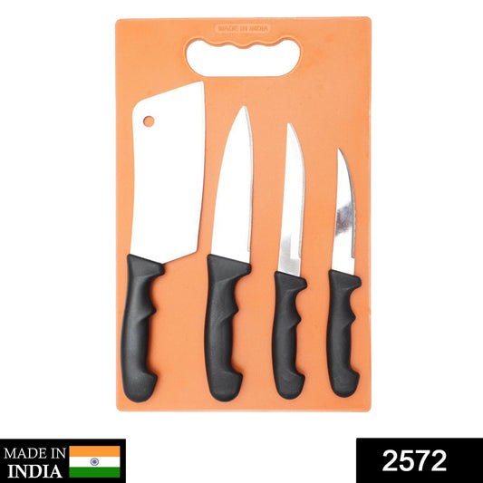 2572 Chopping Board with Knife Set (Pack of 5) 