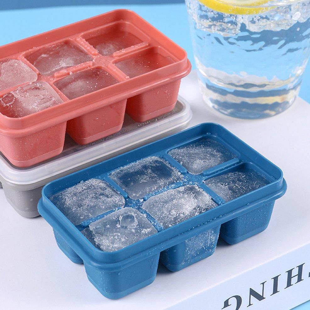 4741 6 Grid Silicone Ice Tray used in all kinds of places like household kitchens for making ice from water and various things and all. 