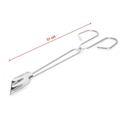 2883 31cm MULTI FUNCTIONAL METAL BBQ CLIP TONGS CLAMP FOR GARBAGE CHARCOAL SERVING TOOLS 